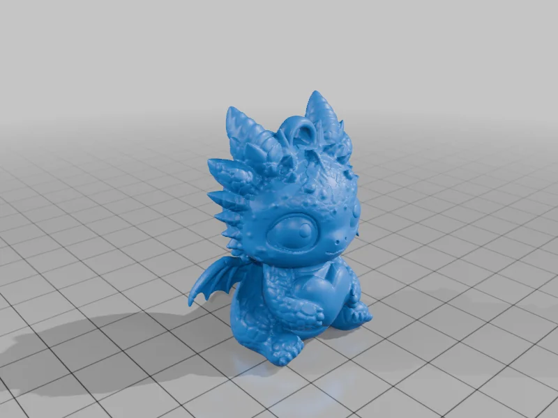 Модель: Брелок и фигурка Дракончика Сердца