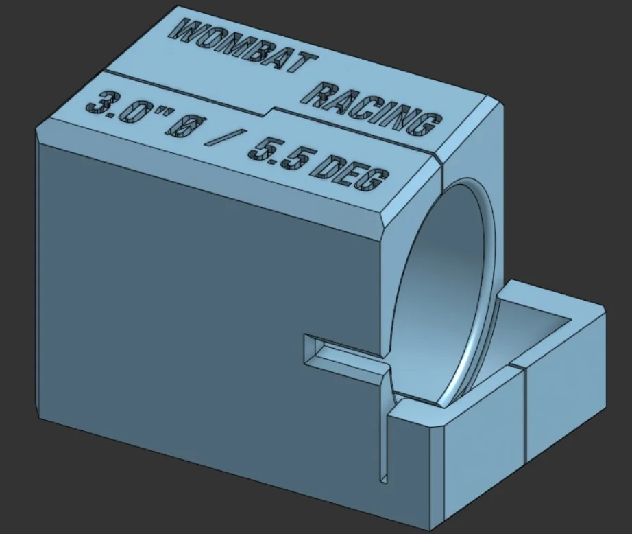 3D модель 3.0" Шаблон для пирогових різів (кут 5.5°) - фото 1