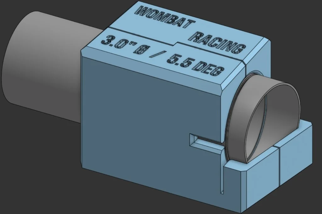 3D модель 3.0" Шаблон для пирогових різів (кут 5.5°) - фото 2