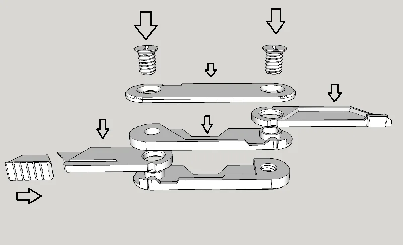 3D модель Держатель лезвий с запасными лезвиями - фото 2