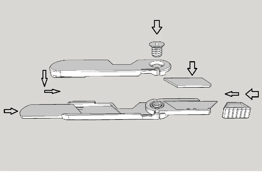 Держатель для крупных лезвий