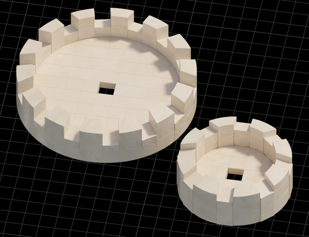 3D модель Azoteas и Алмены для башен Exin и NG - фото 1