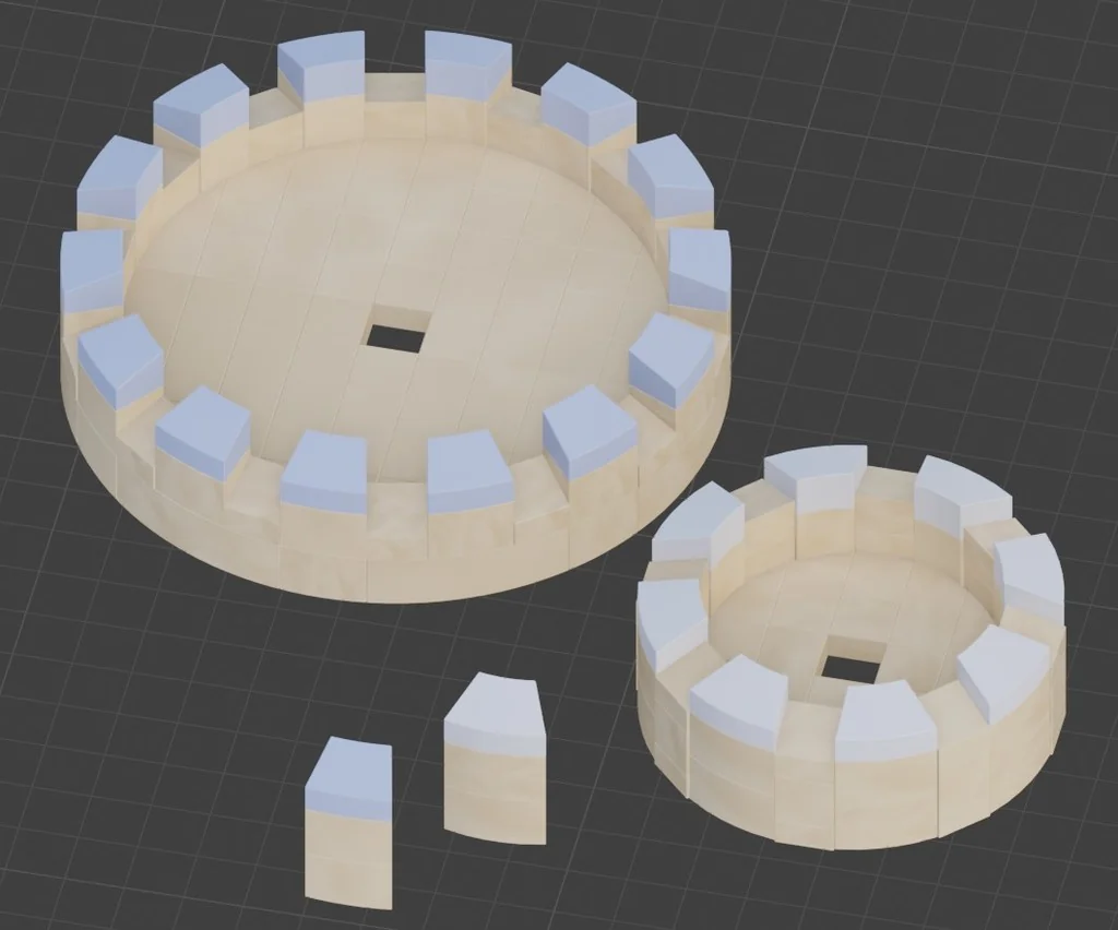 3D модель Azoteas и Алмены для башен Exin и NG - фото 2