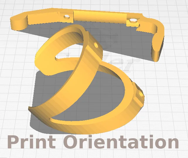 3D модель Двухчастная подставка для бутылки на велосипед - фото 3