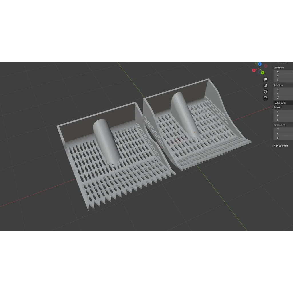 3D модель Компактный совок для куриного помета - фото 12