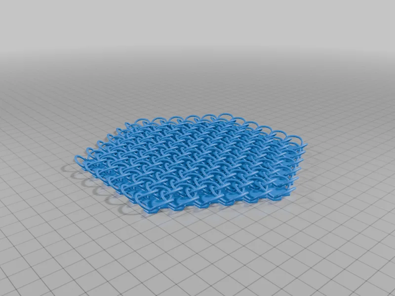 Модель цепного доспеха с узором Трюше