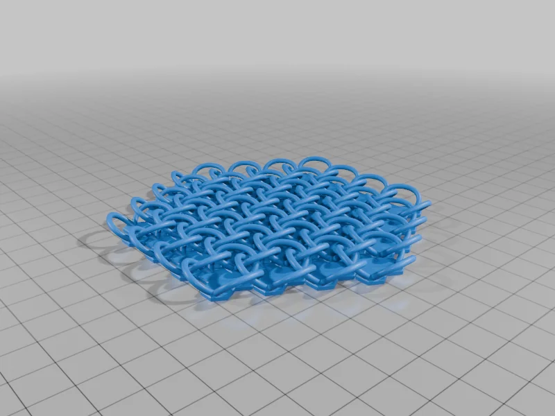 Модель цепного доспеха с узором Трюше