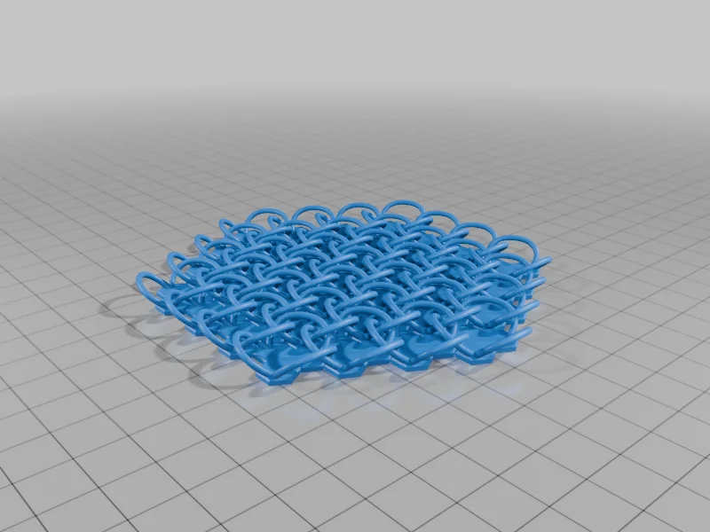 Модель цепного доспеха с узором Трюше