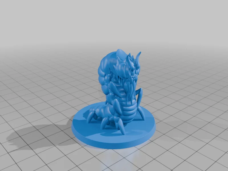 3D модель Миниатюра Carrion Crawler без поддержки - фото 3