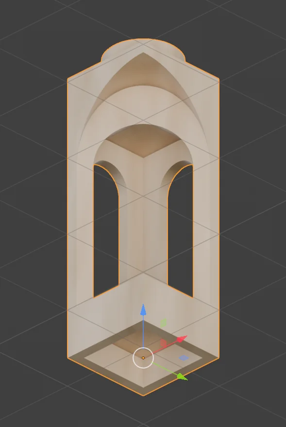 3D модель Модель Exin Castillos: Угловое окно с арками - фото 7