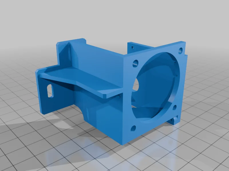 3D модель Крепление вентилятора Hot End для Creality Ender 3 - фото 5