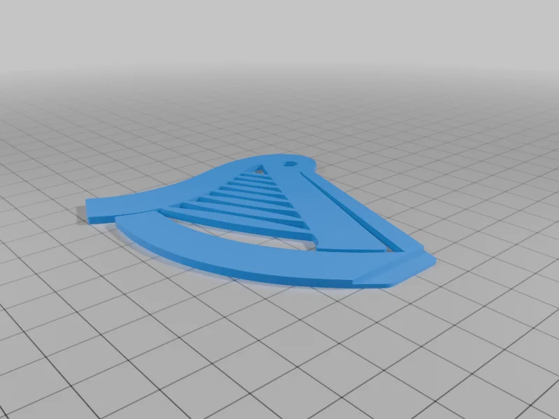 3D модель Модель знака Guiness с подставкой - фото 4