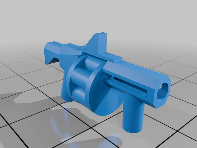 3D модель Гранатомет в стилі Sci-Fi, сумісний з Lego - фото 2