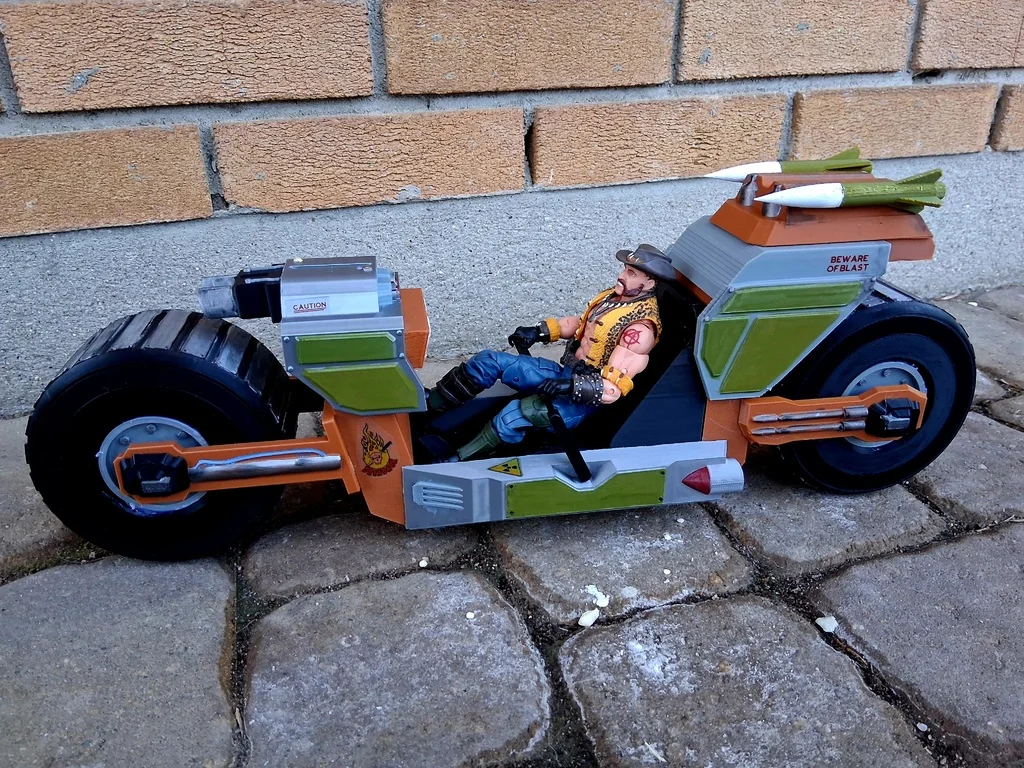 3D модель Модель Battle Bike для постапокаліпсису - фото 3