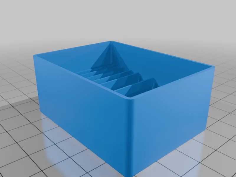 3D модель Многоуровневая коробка для хранения батареек - фото 4