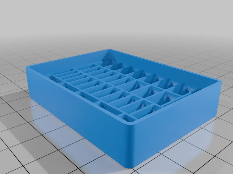 3D модель Многоуровневая коробка для хранения батареек - фото 5