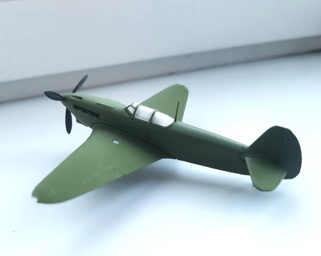 Модель Як-7Б поздней версии 1:72