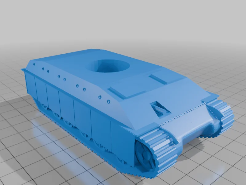 3D модель Модель Т-14 для настольных игр с отдельной башней и корпусом - фото 2