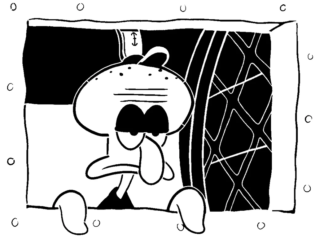 Шаблон Сквідварда Тентаклів