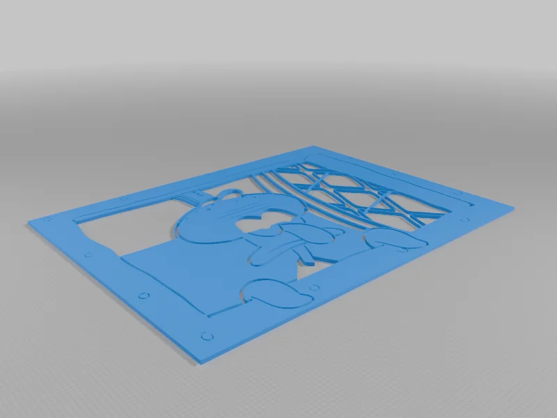 3D модель Шаблон Сквидварда Тентаклей - фото 3