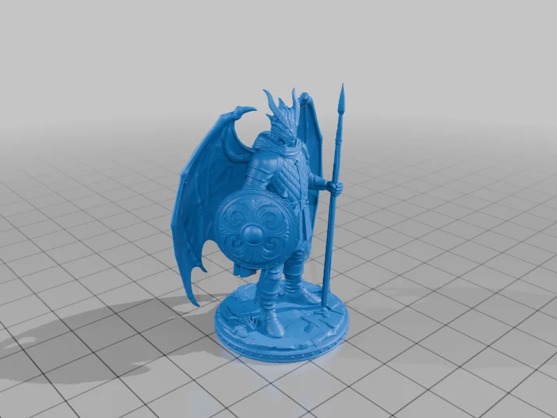3D модель Модель драконорожденного воина - фото 2