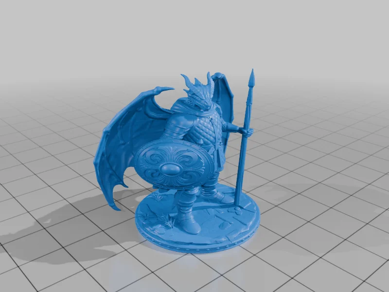 3D модель Модель драконорожденного воина - фото 5