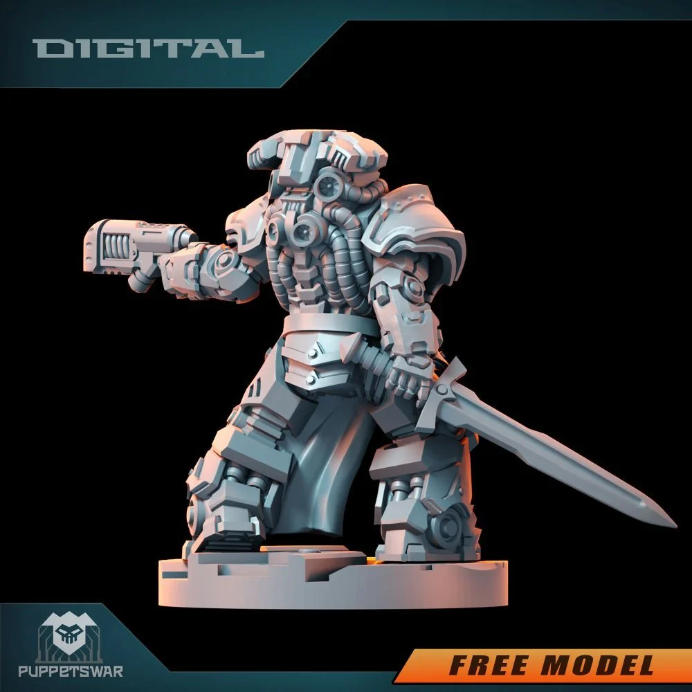 3D модель Модель Free Prime Striker [Knight] для настольных игр - фото 2