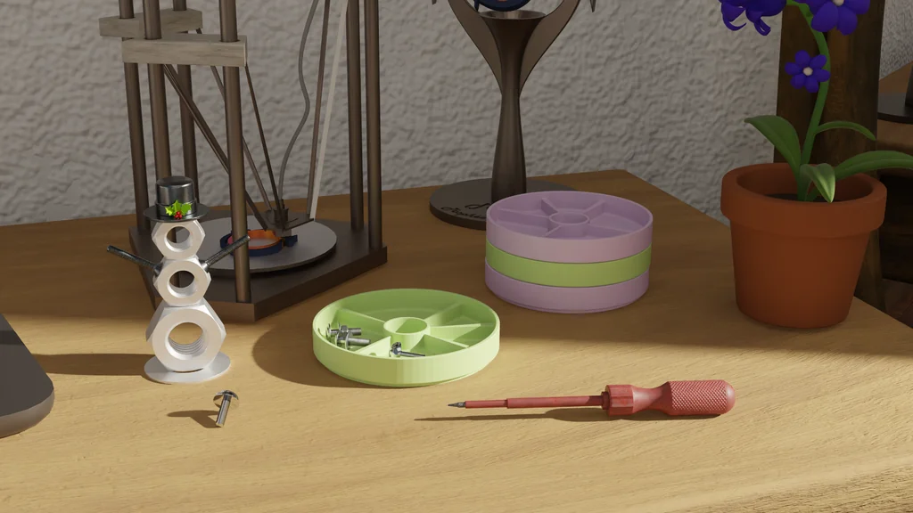 3D модель Стеклянная коробка для хранения, Ø 120 мм - фото 3