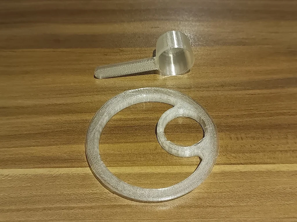 3D модель Ложка и вставка для контейнера 90 г - фото 3