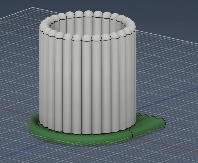 3D модель Набор современных подставок под чашки - Радужные арки - фото 6