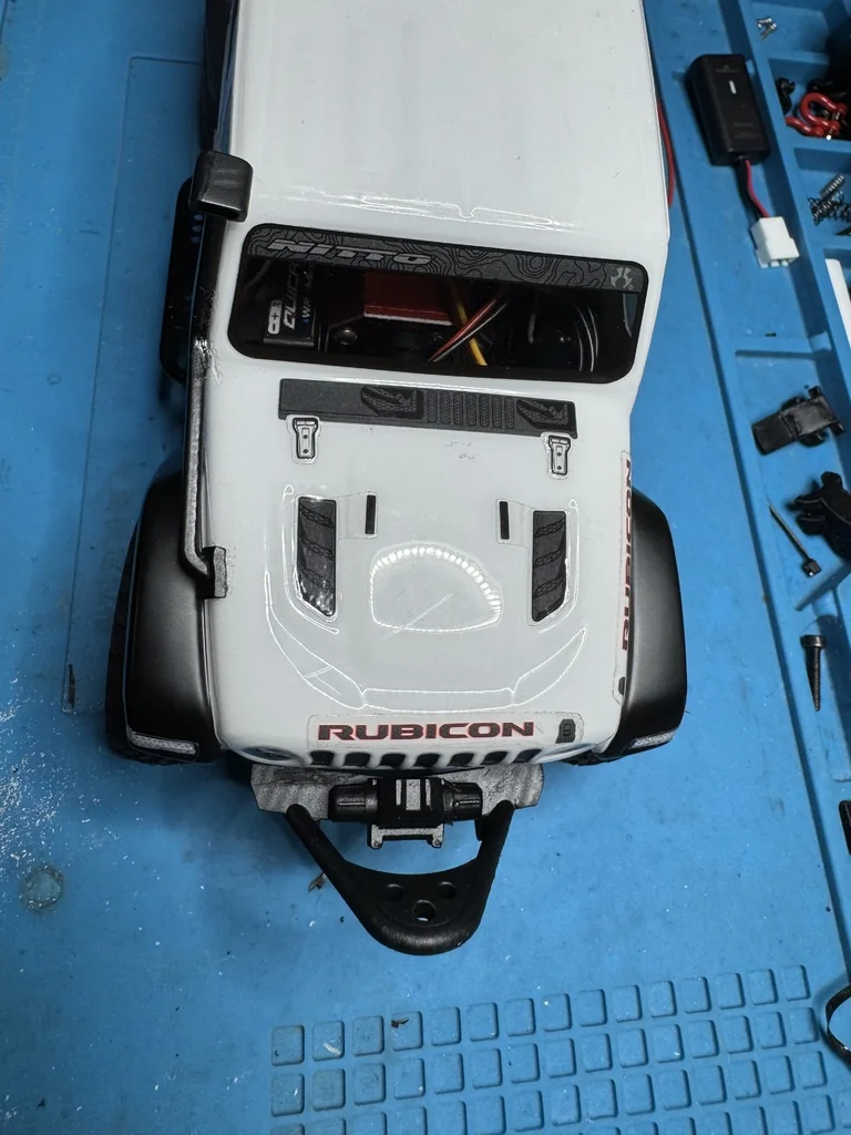 3D модель Передний бампер SCX24 Gladiator с стингером и лебедкой - фото 8