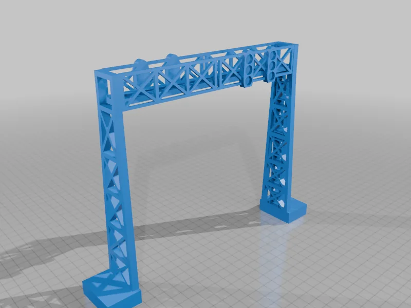 3D модель Мост сигналов для модели железной дороги - фото 7