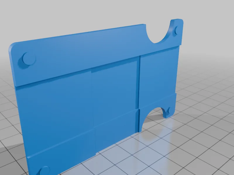 3D модель SLATE Ridged Compact Модульный Кошелек Версия 1 - фото 12