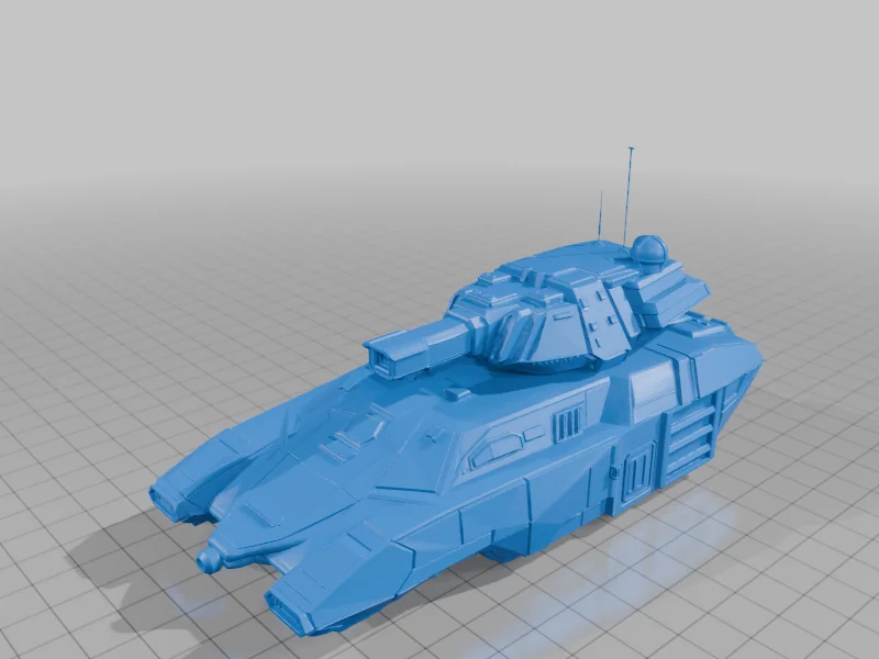 3D модель Модель гравитационного танка Invader - фото 1