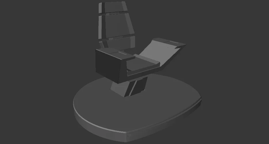 3D модель Кресло капитана AFA - Crossfield в масштабе 4.5" STL
