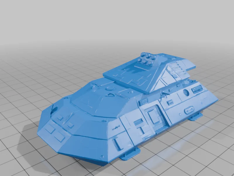 3D модель Гравитационный танк с ракетами - фото 1