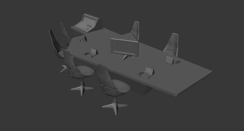 3D модель Модель конференц-стола AFA - Конституция 4.5" - фото 1
