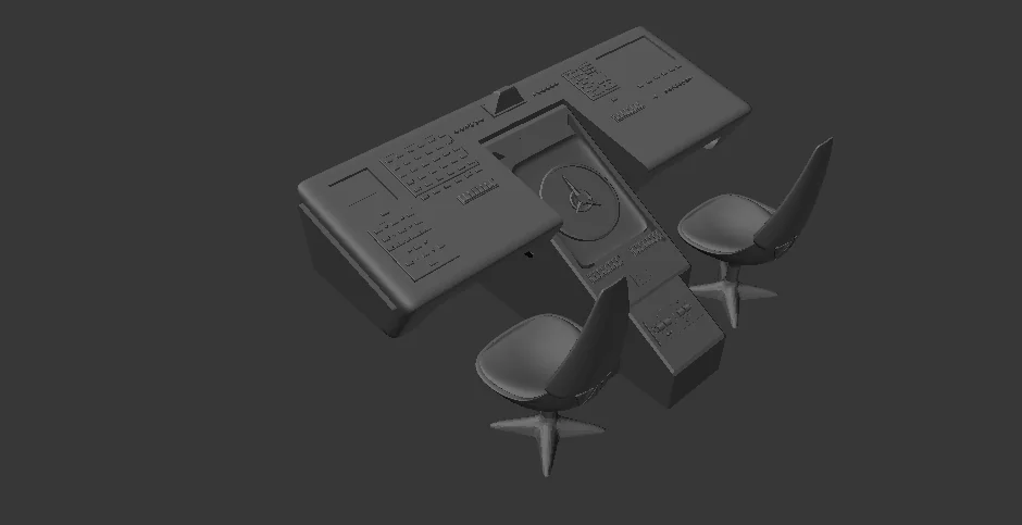 3D модель Модель AFA - Конституция - Консоль навигации/связи - фото 1