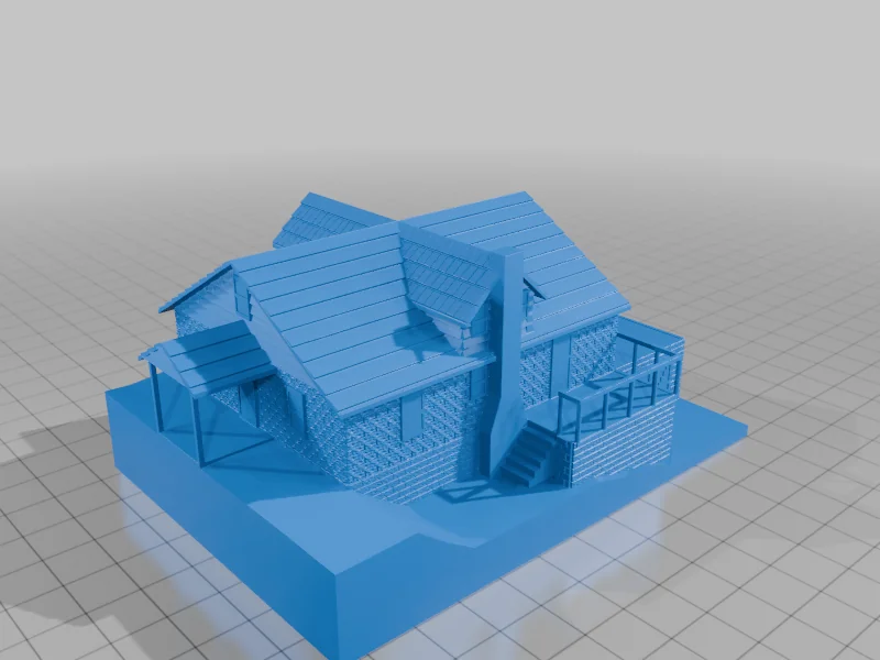 3D модель Дом работников железной дороги PRR - фото 2