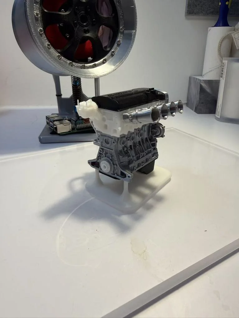 3D модель Миниатюра двигателя 4A-GE 20V Inline-4 - фото 4