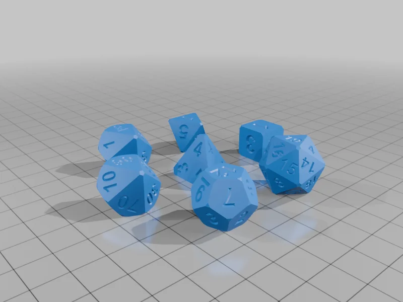 3D модель Настольные кости - 3.0 - фото 1