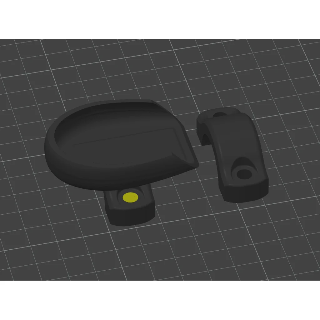 3D модель Держатель для пульта гаражных ворот на руль мотоцикла - фото 7
