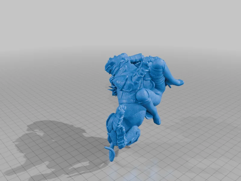 3D модель Девушка с львицей - 3D модель для печати - фото 6