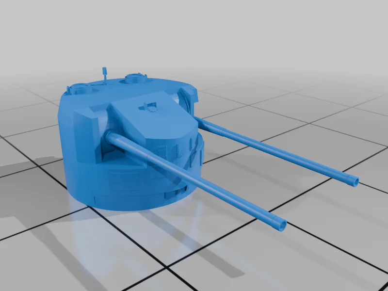 Модель морской пушки Royal Navy QF 5.25 дюйма