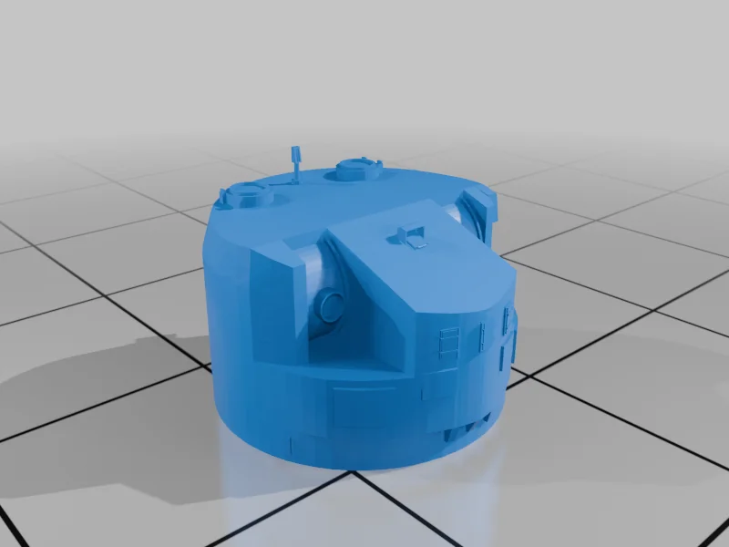 3D модель Модель морской пушки Royal Navy QF 5.25 дюйма - фото 2