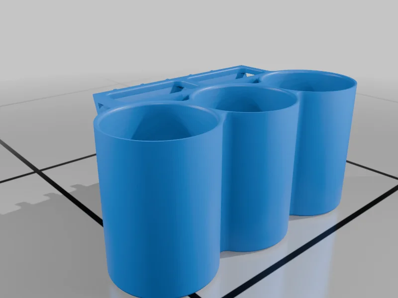 3D модель Держатель для баллонов краски на перфорированной доске - фото 5