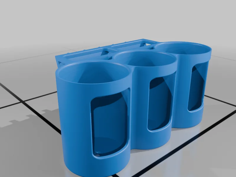 3D модель Держатель для баллонов краски на перфорированной доске - фото 6