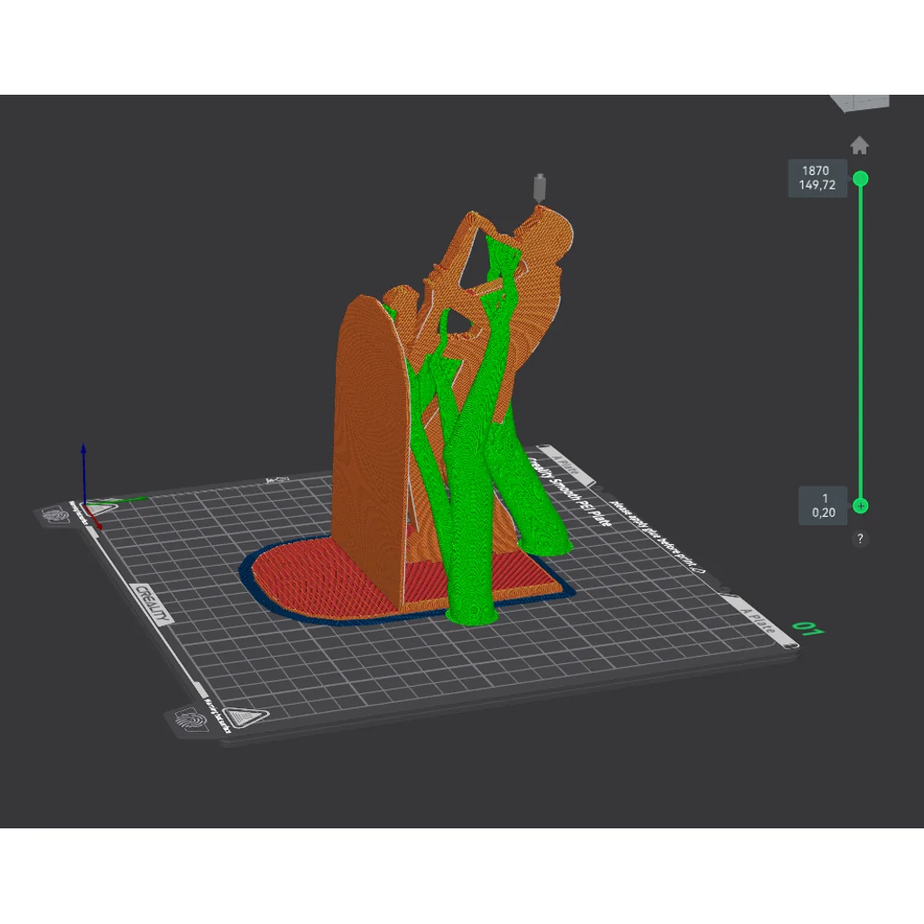 3D модель Саксофонист - Подставка для книг - фото 2