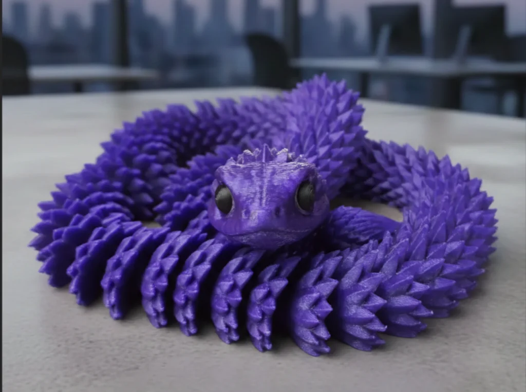 Сгибаемая лесная гюрза - без поддержки