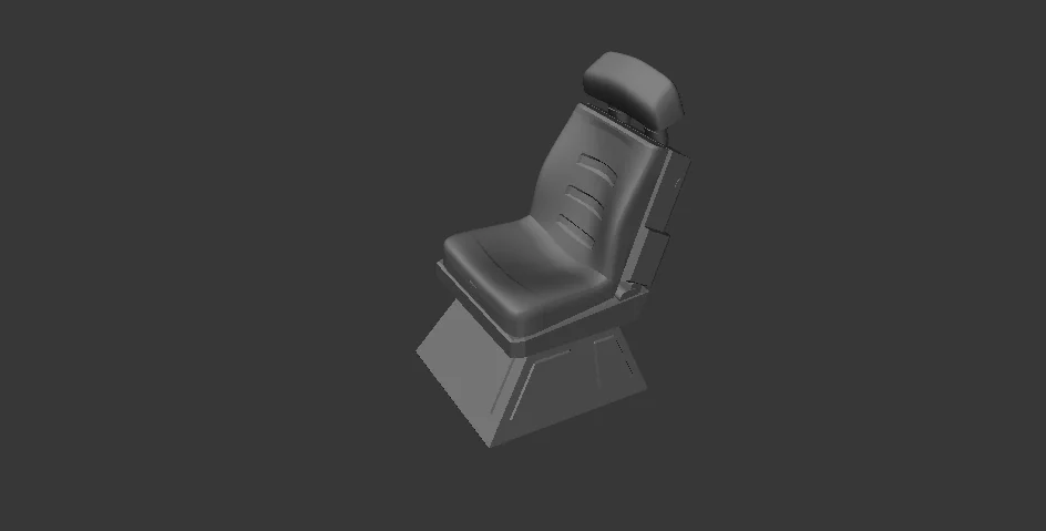 3D модель Кресло для кокпита AFA - Runabout (1:4.5) - фото 1